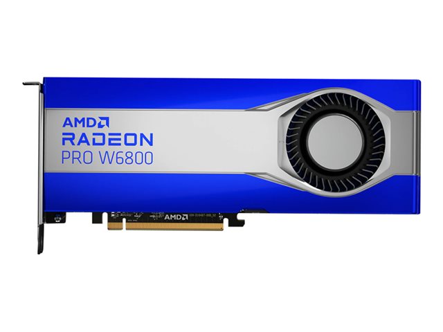 AMD Radeon Pro W6800 - Graphics card - Radeon Pro W6800 - 32 GB GDDR6 - PCIe 4.0 x16 - 6 x Mini DisplayPort