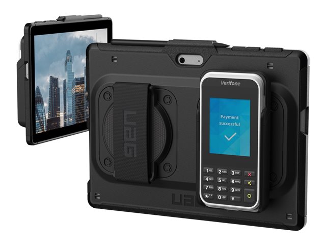 UAG Enterprise Rugged Surface Go 1/2/3 Mobile Pay System (MPOS) Case- Black - back cover for tablet