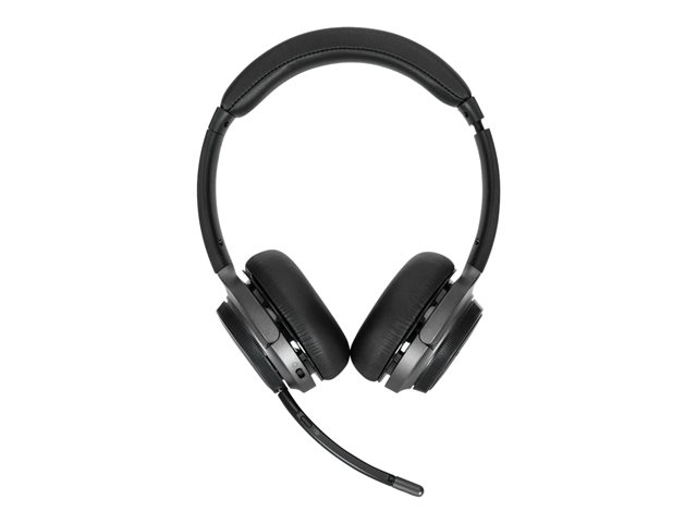 Targus AEH104GL - Headset - on-ear - convertible - Bluetooth - wireless, wired - 3.5 mm jack - noise isolating - black