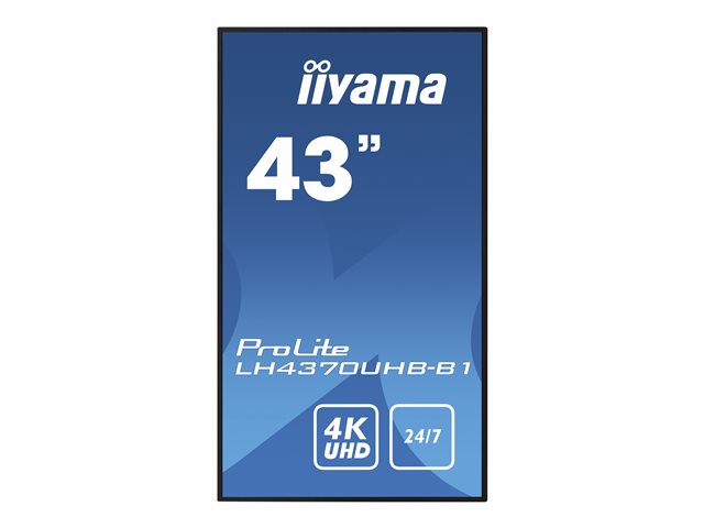 iiyama ProLite LH4370UHB-B1 43" Class (42.5" viewable) LED-backlit LCD display - 4K - for digital signage