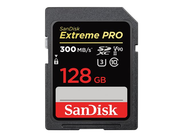 SanDisk Extreme Pro - flash memory card - 128 GB - SDXC UHS-II