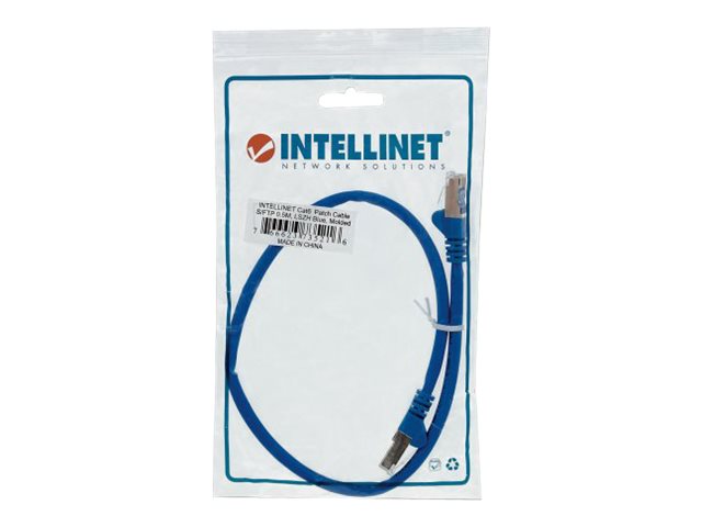 NETWORK CABLE CAT6 COPPER 0.5M- BLUE S/FTP SNAGLESS/BOOTED