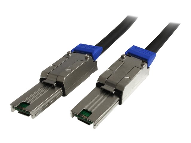 StarTech.com 3m External Mini SAS Cable - Serial Attached SCSI SFF-8088 to SFF-8088 - 2x SFF-8088 (M) - TAA Compliant - 3 meter, Black (ISAS88883) - SAS external cable - TAA Compliant - 3 m