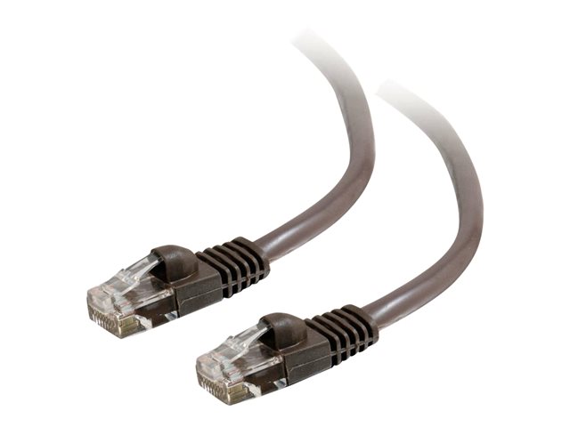 C2G Cat5e Booted Unshielded (UTP) Network Patch Cable - patch cable - 3 m - brown