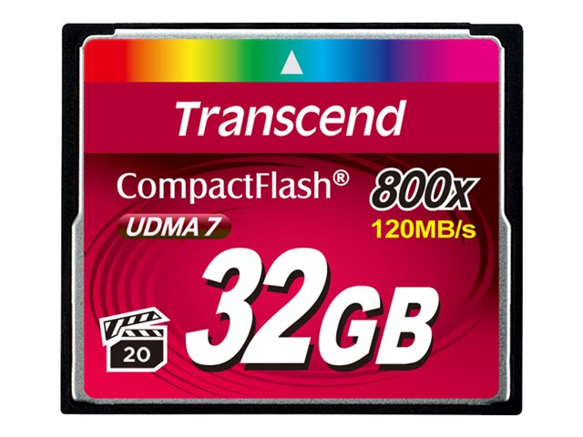 Transcend - Flash memory card - 32 GB - 800x - CompactFlash