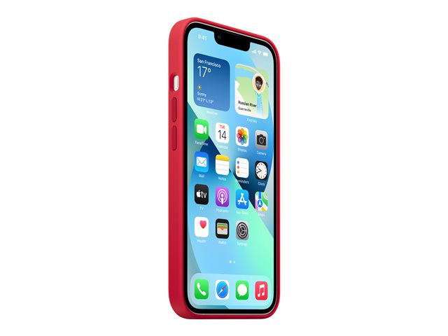 Apple - (PRODUCT) RED - back cover for mobile phone - with MagSafe - silicone - red - for iPhone 13