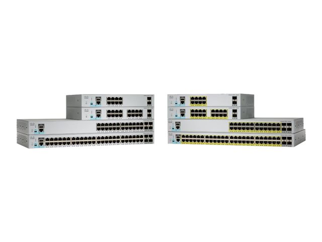 Cisco Catalyst 2960L-24PS-LL - Switch - Managed - 24 x 10/100/1000 (PoE+) + 4 x Gigabit SFP (uplink) - desktop, rack-mountable - PoE+ (195 W) - remanufactured