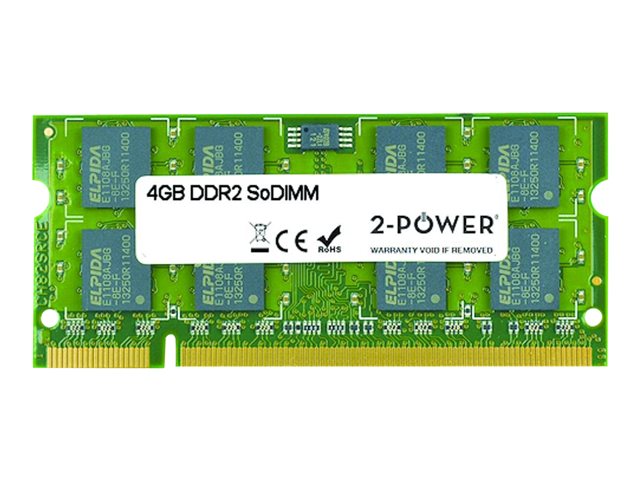 2-Power - DDR2 - 4 GB - SO-DIMM 200-pin - 800 MHz / PC2-6400 - CL6 - unbuffered - non-ECC - for Dell Inspiron 13, 1318, 1440