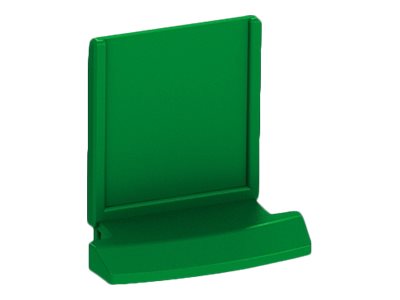 RJ45 SHUTTER GREEN PANEL 19IN 1U X 24