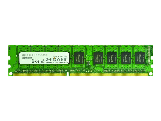 2-Power - DDR3L - 8 GB - DIMM 240-pin - 1600 MHz / PC3L-12800 - CL11 - 1.35 V - unbuffered - ECC - for Dell PowerEdge C5220, R210 II, T110 II
