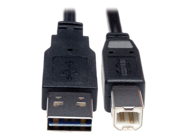 Eaton Tripp Lite Series Universal Reversible USB 2.0 Cable (Reversible A to B M/M), 1 ft. (0.31 m) - USB cable - USB Type B to USB - 30 cm