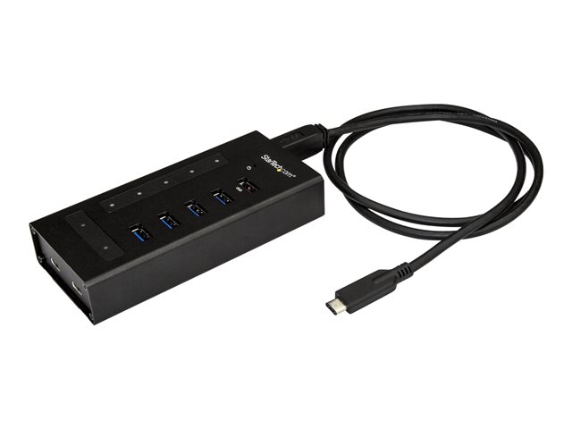 Startech 7 Port USB C Hub, USB Type-C to 2x USB-C/5x USB-A, Moutable Metal Hub, USB 3.0, SuperSpeed 5Gbps USB 3.1/USB 3.2 Gen 1, Self Powered, BC 1.2 Fast Charge, 5 x USB-A, 2 x USB-C - Windows/macOS/Linux (HB30C5A2CST) - Hub - 5 x SuperSpeed USB 3.0 + 2