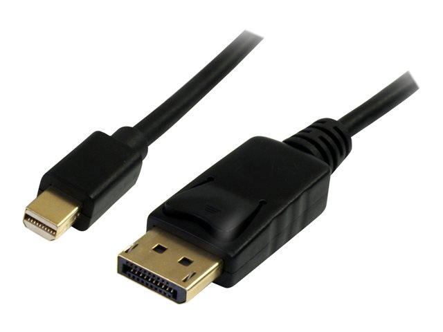StarTech 2m Mini DisplayPort to DisplayPort 1.2 Cable DisplayPort 4k - DisplayPort cable - Mini DisplayPort (M) to DisplayPort (M) - 2 m - latched - black