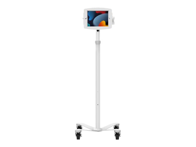 Compulocks iPad Mini 8.3" Space Enclosure Medical Rolling Cart Extended - Cart - for tablet - lockable - medical - white - screen size: 8.3" - mounting interface: VESA - for Apple iPad mini (6th generation)