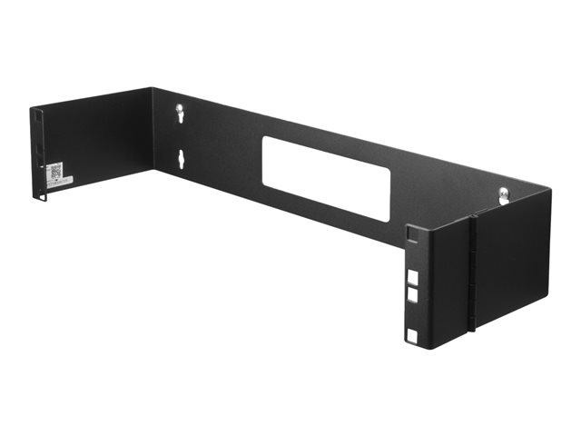 StarTech.com 2U Hinged Wall Mount Patch Panel Bracket - 6 inch Deep - 19" Patch Panel Swing Rack for Shallow Network Equipment- 22lbs (WALLMOUNTH2) - wall mount bracket - 2U - 19"