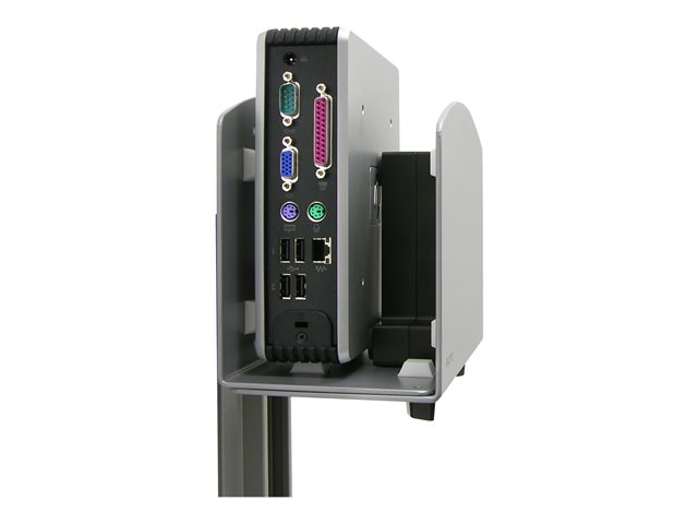 Ergotron Vertical Universal CPU Holder - System unit holder - silver - for P/N: 45-353-026, 45-354-026