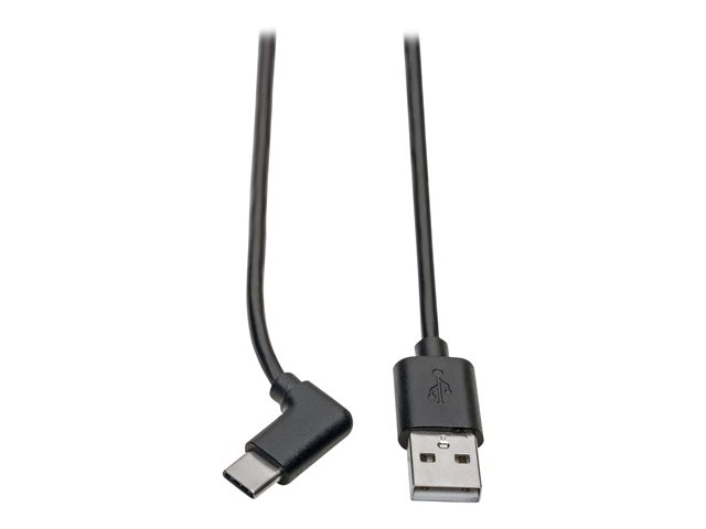 Eaton Tripp Lite Series USB-A to USB-C Cable, Right-Angle USB-C, USB 2.0, (M/M), 6 ft. (1.83 m) - USB-C cable - USB Type A to 24 pin USB-C - 1.83 m