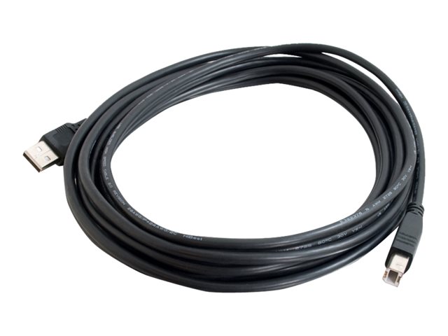 C2G 9.8ft USB A to USB B Cable - USB A to B Cable - USB 2.0 - Black - M/M - USB cable - USB (M) to USB Type B (M) - USB 2.0 - 3 m - black