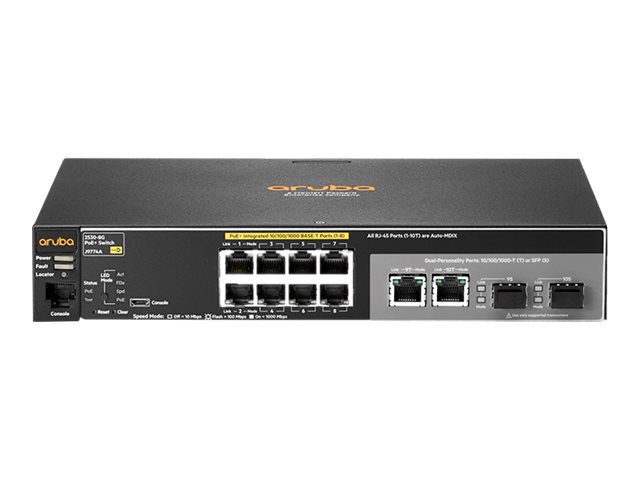 ARUBA 2530 8G POE+ SWITCH EUROP EURO PARTS ONLY