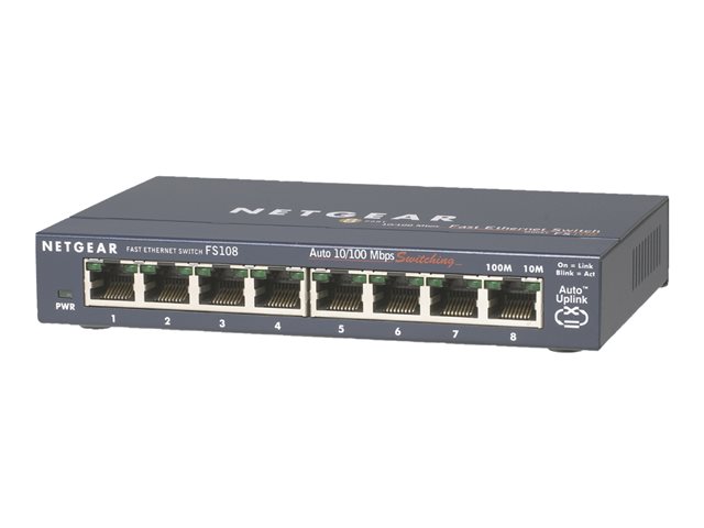 NETGEAR FS108v3 - switch - 8 ports - unmanaged