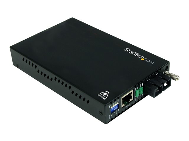 Startech 10/100 Mbps Multi Mode Fiber Media Converter SC - Up to 1.2 miles/2km (ET90110SC2) - Fibre media converter - 100Mb LAN - 100Base-FX - RJ-45 / SC multi-mode - up to 2 km - 1310 nm - for P/N: ETCHS2U, SVA12M2NEUA, SVA12M5NA
