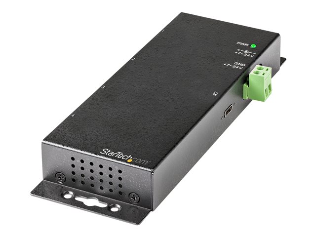 Startech 4 Port USB C Hub 10Gbps, Metal Industrial USB-C Hub, 2x USB-C & 2x USB-A, ESD Surge Protection, USB-C or USB-A Host, Self-Powered, Mountable USB 3.1 Gen 2 Type-C Hub - Commercial/Rugged USB Hub - Hub - 2 x USB 3.2 Gen 2 + 2 x USB-C 3.2 Gen 2 - de