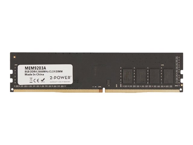 2-Power - DDR4 - module - 8 GB - DIMM 288-pin - 2666 MHz / PC4-21300 - unbuffered