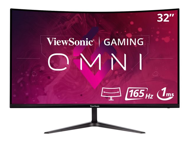 ViewSonic VX3218-PC-MHD - Gaming - LED monitor - gaming - curved - 32" - 1920 x 1080 Full HD (1080p) @ 165 Hz - VA - 300 cd/m² - 4000:1 - 1 ms - 2xHDMI, DisplayPort - speakers