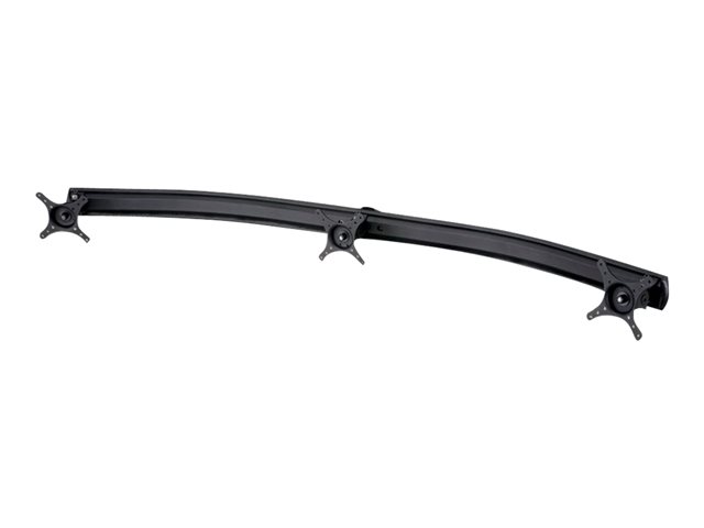TRIPLE BRACKET CURVED ARM SUPPORTS UP TO 8KGS BLACK