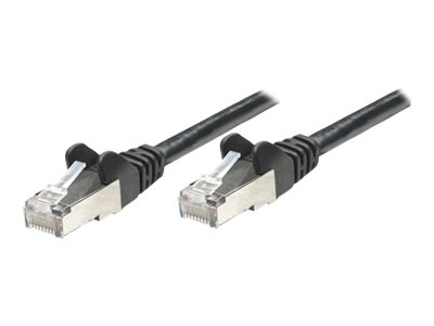 NETWORK CABLE CAT5E CCA 10M BLACK SF/UTP SNAGLESS/BOOTED