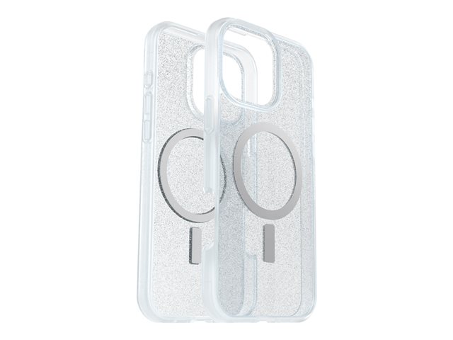 OtterBox React Series - Back cover for mobile phone - MagSafe compatibility - stardust (clear glitter) - for Apple iPhone 16 Pro Max