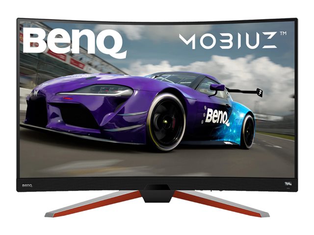 BenQ Mobiuz EX3210R - LED monitor - curved - 32" (31.5" viewable) - 2560 x 1440 QHD @ 165 Hz - VA - 400 cd/m² - 2500:1 - DisplayHDR 400 - 1 ms - 2xHDMI, DisplayPort - speakers with subwoofer