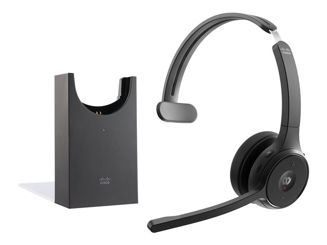Cisco Headset 721 - Headset - on-ear - Bluetooth - wireless - carbon black - Cisco Webex Certified