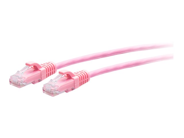C2G 3ft (0.9m) Cat6a Snagless Unshielded (UTP) Slim Ethernet Network Patch Cable - Pink - patch cable - 90 cm - pink
