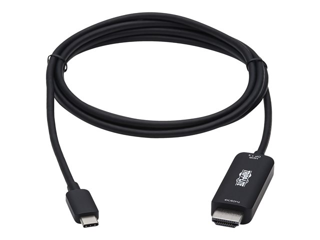 Eaton Tripp Lite Series USB C to HDMI Adapter Cable, 4K 60Hz, HDR, HDCP 2.2, DP 1.4 Alt Mode, Black 6ft - Video / audio cable - 24 pin USB-C male to HDMI male - 1.83 m - black - 4K support