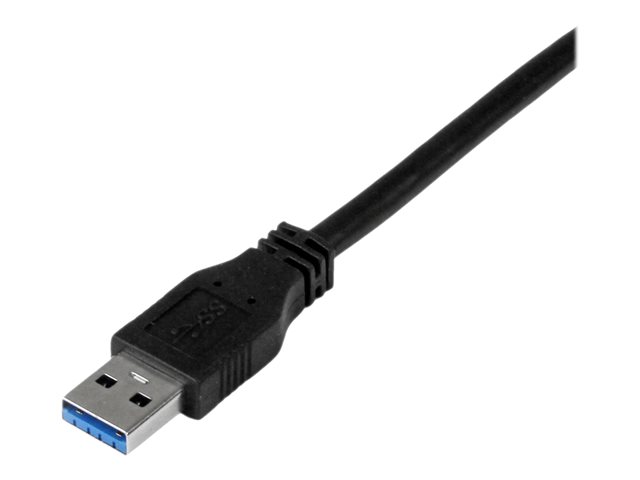 StarTech 1m 3 ft Certified SuperSpeed USB 3.0 A to B Cable Cord - USB 3 Cable - 1x USB 3.0 A (M), 1x USB 3.0 B (M) - 1 meter, Black (USB3CAB1M) - USB cable - USB Type B (M) to USB Type A (M) - USB 3.0 - 1 m - molded - black - for P/N: HB31C2A2CME, KITBXDO