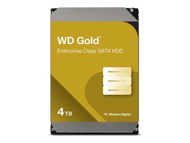 WD Gold WD4004FRYZ - Hard drive - Enterprise - 4 TB - internal - 3.5" - SATA 6Gb/s - 7200 rpm - buffer: 256 MB
