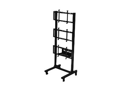 Peerless-AV SmartMount DS-C560-1X3 cart - for 3 flat panels - black