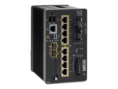 Cisco Catalyst IE3200 Rugged Series - Network Essentials - switch - Managed - 8 x 10/100/1000 + 2 x Gigabit SFP - DIN rail mountable - DC power