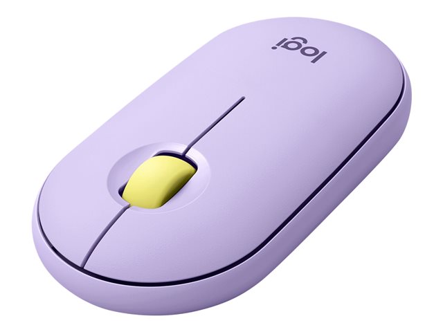 Logitech Pebble M350 - mouse - Bluetooth - lavender lemonade