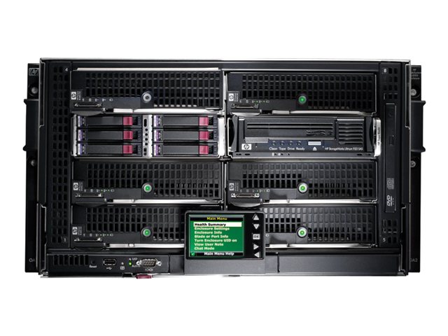 HPE BLc3000 Enclosure w/4 Power Supplies and 6 Fans with Insight Control Environment License - rack-mountable - 6U
