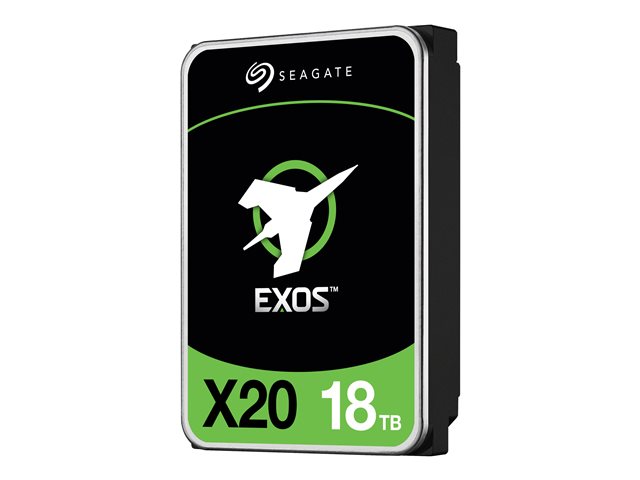 Seagate Exos X20 ST18000NM000D - Hard drive - 18 TB - internal - SAS 12Gb/s - 7200 rpm - buffer: 256 MB