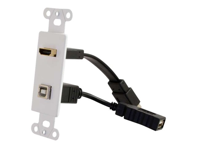 C2G HDMI and USB Pass Through Wall Plate - mounting plate