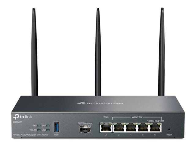 TP-Link Omada ER706W V1 - wireless router - Wi-Fi 6 - desktop, wall-mountable