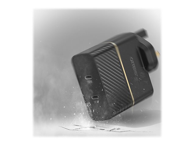 OtterBox UK Wall Charger 50W - 1X USB-C 30W + 1X USB-C 20W USB-PD