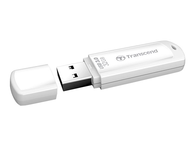 Transcend JetFlash 730 - USB flash drive - 32 GB - USB 3.0 - white