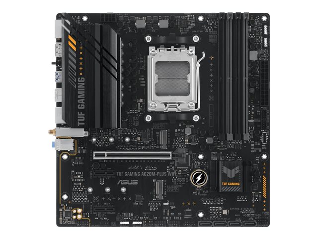 ASUS TUF GAMING A620M-PLUS WIFI - Motherboard - micro ATX - Socket AM5 - AMD A620 Chipset - USB 3.2 Gen 1, USB-C 3.2 Gen 1 - Gigabit LAN, 2.5 Gigabit LAN, Wi-Fi 6E, Bluetooth - onboard graphics (CPU required) - HD Audio (8-channel)