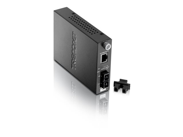 TRENDnet TFC-110 S15 - fibre media converter - 10Mb LAN, 100Mb LAN - TAA Compliant