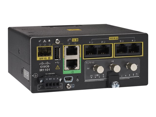 Cisco Industrial Integrated Services Router 1101 - Router 4-port switch - 1GbE - WAN ports: 2