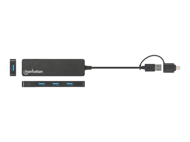 USB-C/USB-A COMBO DOCK/HUB- 4 PORT 4X USB-A USB 3.0 BUS POW